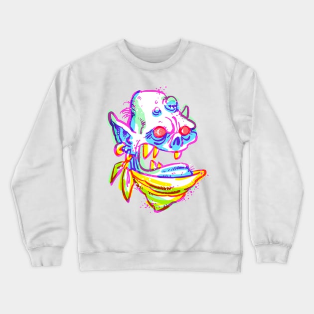 Monstadelic Ork Crewneck Sweatshirt by alexgallego